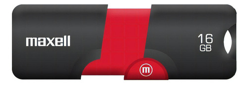 Maxell Memoria Usb Flix 16 Gb Ngr/rojo Color Negro