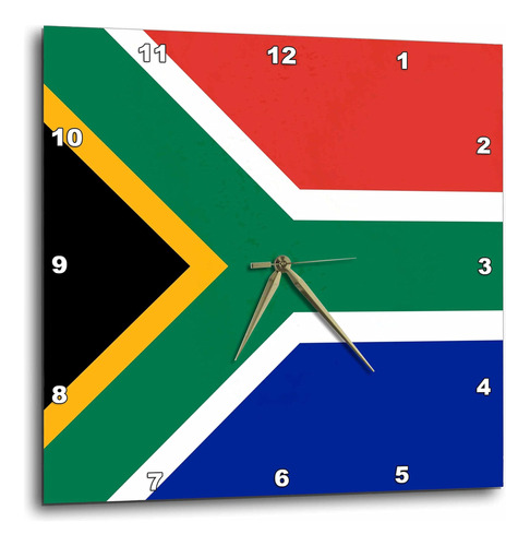 3drose Dpp__2 Bandera De Sudáfrica Colorido Rojo Verde Azul 