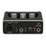 Interface De Áudio Usb Behringer U-phoria Um2