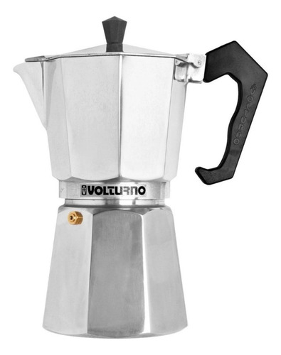 Cafetera Volturno Clasica Italiana 9 Pocillos Aluminio 