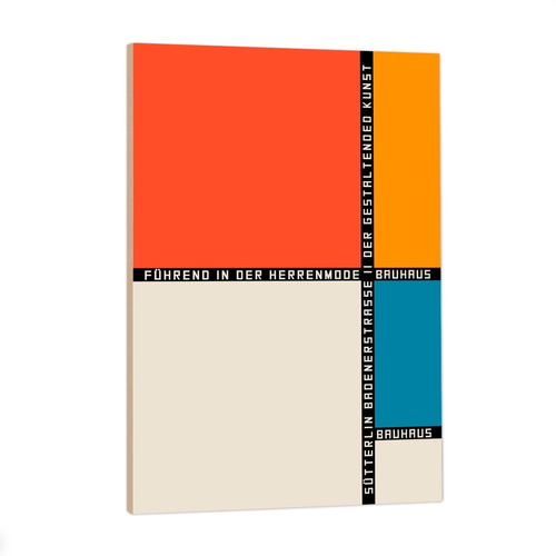 Cuadros Bauhaus Figuras Geométricas Abstractas Colores 33x48