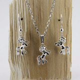 Conjunto En Plata Fina 925 Modelo Pony #105 Ap