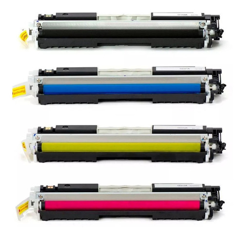 Kit 4 Cores Toner P/ Laser Cp1025 Cp1025nw Cp-1025nw Cp-1025