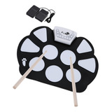 Kit De Batería Roll Up Drum Pad, Bastón Portátil Electrónico