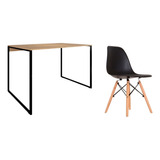 Mesa Escritório Industrial C/ Cadeira Eames Várias Cores