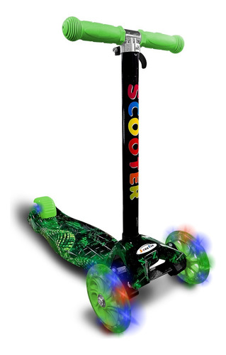 Patineta Monopatin Scooter Color Plano, Para Niños- Colores