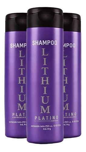 3 Shampoo Platinum Matizador 