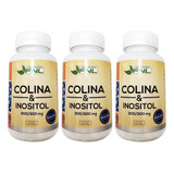 Colina + Inositol Fnl Pack 3 Frascos Vitaminas Dietafitness