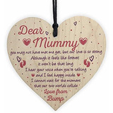 Dadaly Decor Baby Gift Bump Sign Momia Para Ser Placa 4 X 4 