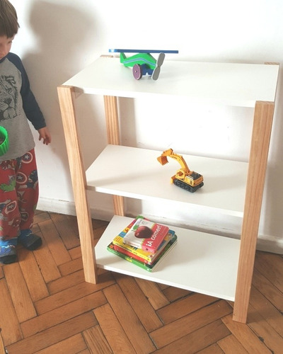 Biblioteca Repisa Infantil Estilo Montessori Juguetero 60cm