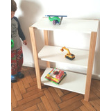 Biblioteca Repisa Infantil Estilo Montessori Juguetero 60cm