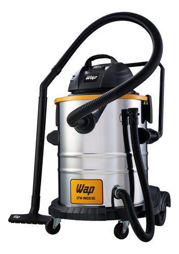 Aspirador De Água E Pó Inox 1600w 50 Litros Gtw50 Wap 220v
