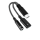 Adaptador Usb Tipo C Otg A Jack 3.5 Y Cargador Usb Tipo C