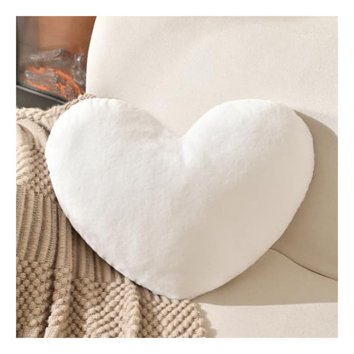 Xiaijia Almohada De Corazón Almohada Blanca En Forma De Cor