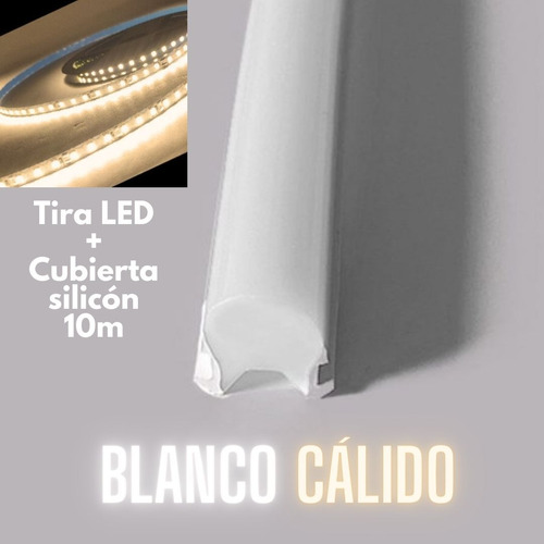 Neon Flex Segunda Generación 10m Tira Led + Cubierta Silicón