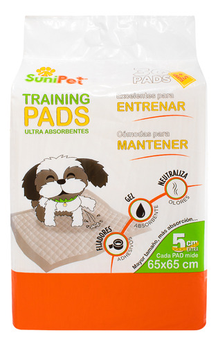 Sunipads Sabanillas Entrenamiento Perro 65x65cm | 30+5 Und