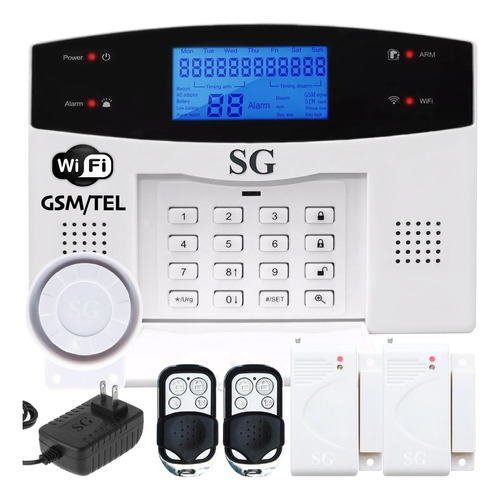 Alarma Wifi Gsm Tel Seguridad App Inalambrica Casa Vecinal