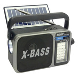 Radio Solar Recargable Multi-banda Con Linterna/am/fm/aux/sw