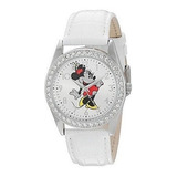 Reloj Glitz De Aleacion De Plata Para Mujer Minnie Mouse, Co
