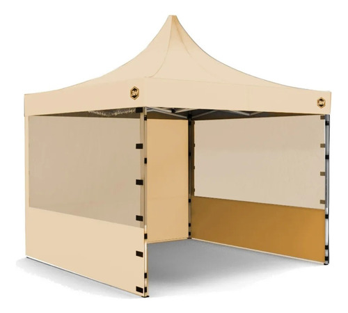 Carpa 3h 3x3 Aluminio + Techo + 3 Paredes + Funda + Est U