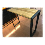 Barra Desayunador Mesa Industrial Hierro Y Madera Petiribí