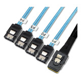 Mini Sas 36p Sff-8087 A 7pin 4 Sata Hd Cable De Datos De Dis