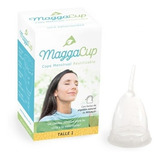 Maggacup Copita Menstrual Reutilizable X 2 Unidades 100% Silicona Talle 2 Unidades Talle 1 Color Transparente