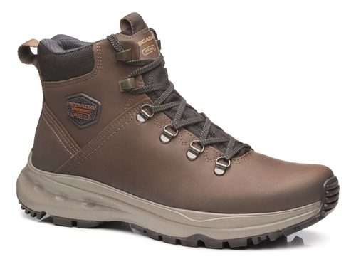 Bota Trekking Pegada Masculina Em Couro Coffe 150403-23