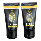 Pack X2 Gel Lubricante Masculino Titan Gold Retarda Potencia