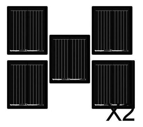 2 X 5 Piezas Tablero Solar Portátil De Batería Diy Banco