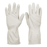 Guantes De Látex Grado Alimenticio Talla Grande Color Blanco