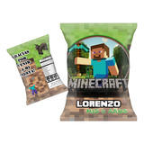 20 Bolsas Golosineras Personalizadas Minecraft Chipbag Fiest