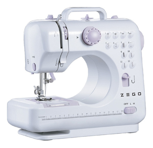 Máquina De Coser Zego Electrica Portable Blanca 220v Zc1000