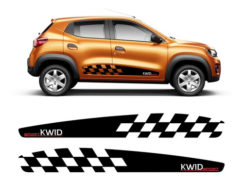 Adesivo Renault Kwid Sport Faixa Lateral 2017/2019 Kwd06 Fge