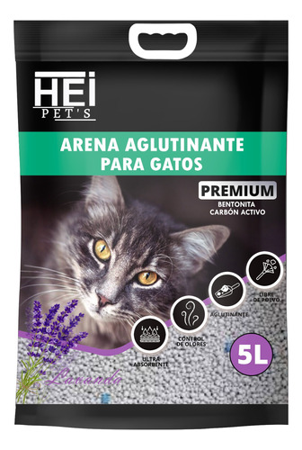 Arena Sanitaria Aglutinante Para Gatos Con Aroma 5l