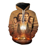 Az Sudaderas Con Capucha De Gran Tamaño De Supernatural Tv S