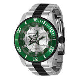 Reloj De Hombre Nhl Dallas Stars De 42 Mm De Cuarzo Plateado