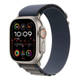 Apple Watch Ultra 2 Gps + Cellular  Caixa De Titânio  49 Mm  Pulseira Loop Alpina Azul  P