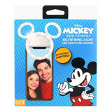 Disney - Anillo De Luz Con Clip Para Selfies - Mickey Mouse