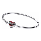 Brazalete Plata Pandora Rígido Máscara Spiderman T-19