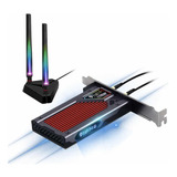 Adaptador Wi-fi 6e Intel Ax210 Bluetooth 5.2 Tri-band Rgb