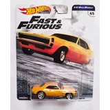 Hot Wheels Premium Fast & Furious 67 Chevrolet Camaro Color Amarillo