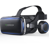 Óculos 3d Realidade Virtual Vr Shinecon 6.0 Fone E Controle