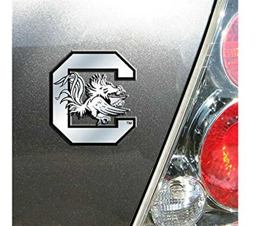 Ncaa Carolina Del Sur Fighting Gallos De Pelea Chrome Emblem