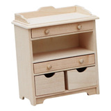 1/12 Dollhouse Nightstand Mini Mesas De Cabeceira Moderna