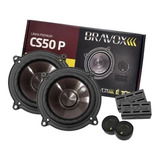 Alto Falantes 5 Pol + Tweeters Bravox Cs50p 60w Rms 2 Vias