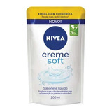 Kit Com 12 Sabonete Líquido Nivea Creme Soft  200 Ml