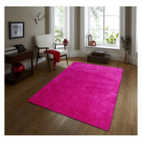 Tapete Decorativo Sala Peludo Shag Rosa / Fiusha 1.40x2.0mts