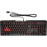 Teclado Mecânico Hp Omen 1100 Switch Blue - Led Vermelho