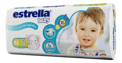 Estrella Baby Xg 2 Hiperpack (x72) Pañales Farmaservis